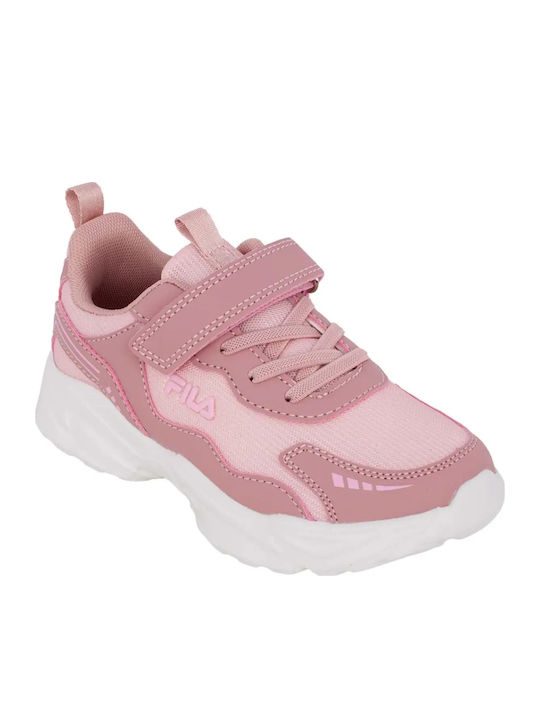 Memory Kids Sneakers with Hoop & Loop Closure Pink