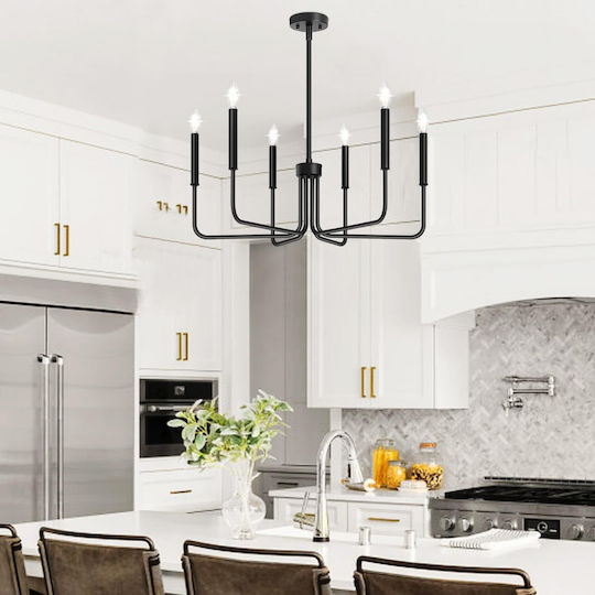 Alista Home Lumina Suspendată Neagră 63x63cm