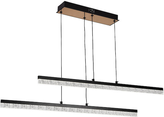 Alista Home Lumini Suspendate Negru LED Cu Lumină Alb Rece Înălțime Reglabilă