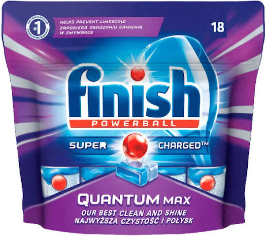 Finish Quantum Max 18 Dishwasher Capsules
