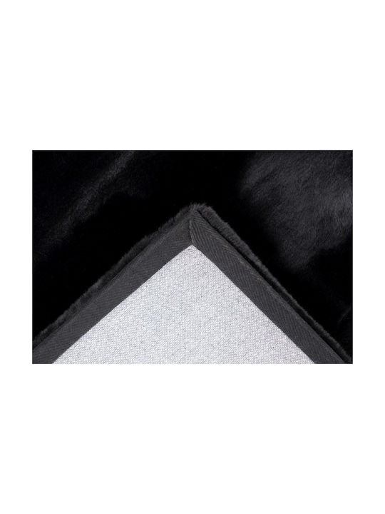Covor Coridor Bumbac Negru 80x150cm