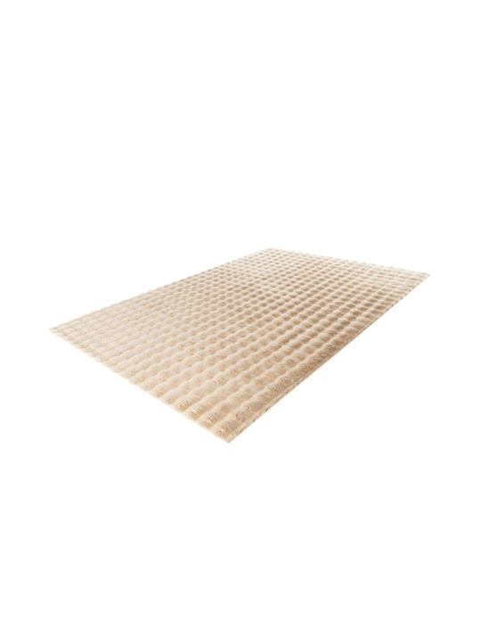 Covor Rectangular Din Bumbac Bej 120x170cm