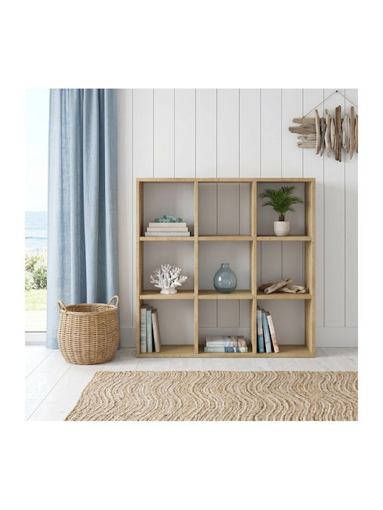 Bookcase Cube Sapphire Oak 90x30x90cm