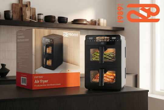 Promis Air Fryer with Double Removable Container 10l Black FRP1560