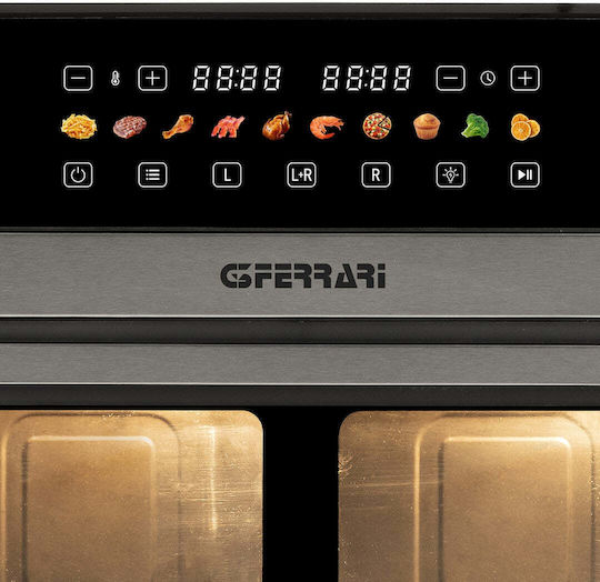 G3Ferrari Friggisano Air Fryer With Double Removable Container 12l Black
