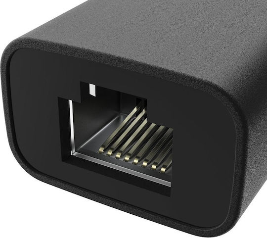 Hama Захранващ Адаптер USB-C 2.5 Гигабитов Ethernet Черен