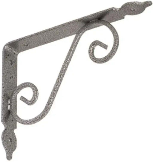 Domax Γωνία Ραφιού από Μέταλλο σε Γκρι Χρώμα 190x140mm