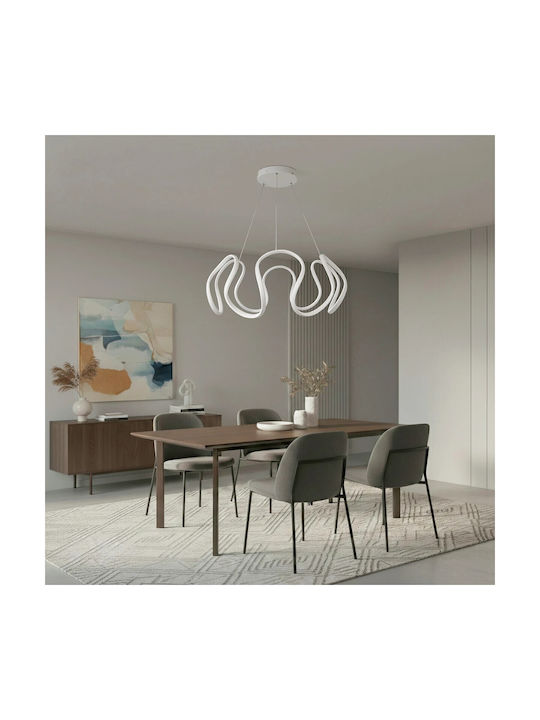 kelvo Tarantula White LED Ceiling Light with Warm to Cool White Light 78x78x31.5cm