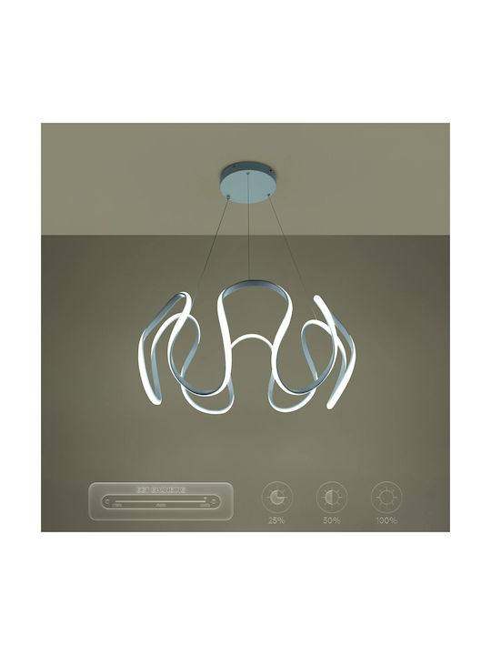 kelvo Tarantula White LED Ceiling Light with Warm to Cool White Light 78x78x31.5cm