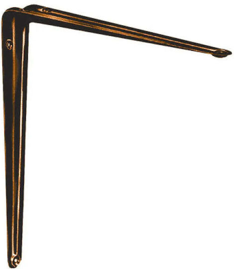 Element-System Corner Shelf Made of Metal in Bronze Colour