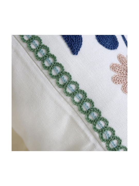FRIPIA Διακοσμητική Μαξιλαροθήκη Boho Floral Spring 45x45εκ.