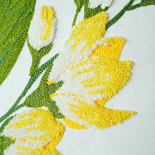 FRIPIA FRIPIA Dekorativer Kissenbezug Gelbes 45x45cm