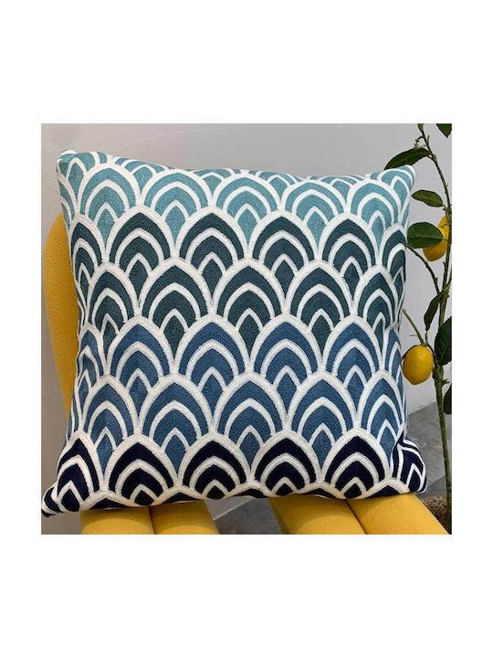 FRIPIA Decorative Pillow Case Blue Gradient 45x45cm