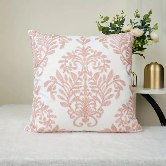 FRIPIA Decorative Pink Pillow Case 45x45cm