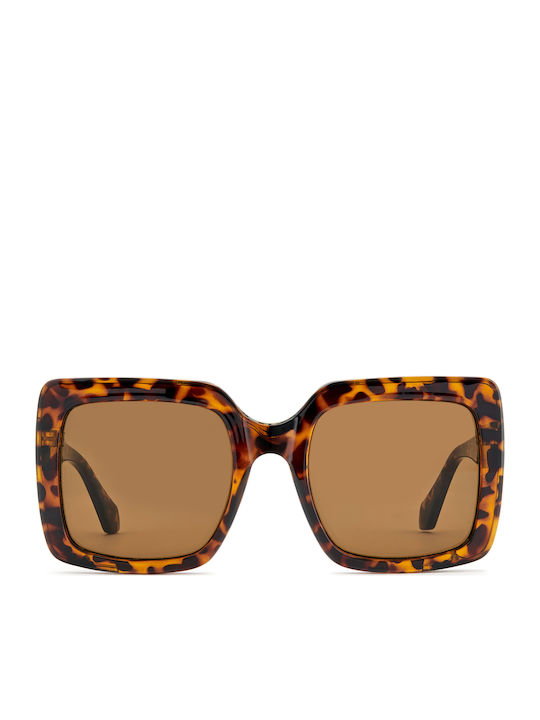 Prive Revaux Women’s Sunglasses with Brown Tartaruga Horn-Rimmed Frame and Brown Lens PR3001/G/S/08670/55