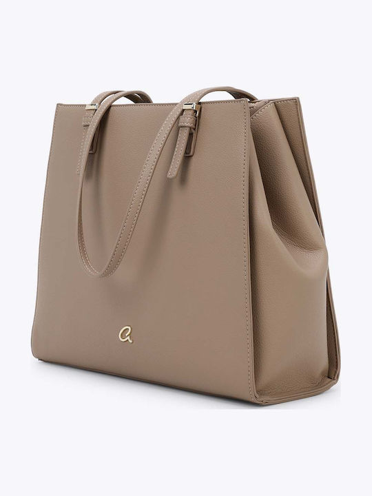 Handles Women's Shoulder Bag Beige