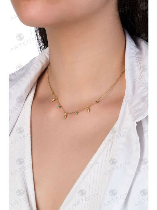 Arteon Necklace From Gold Plated Silver Arteon Necklace From Gold Plated Silver