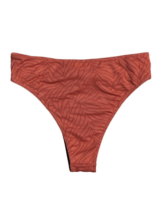 Wild Babe Bikini Slip με Κορδονάκια Καφέ