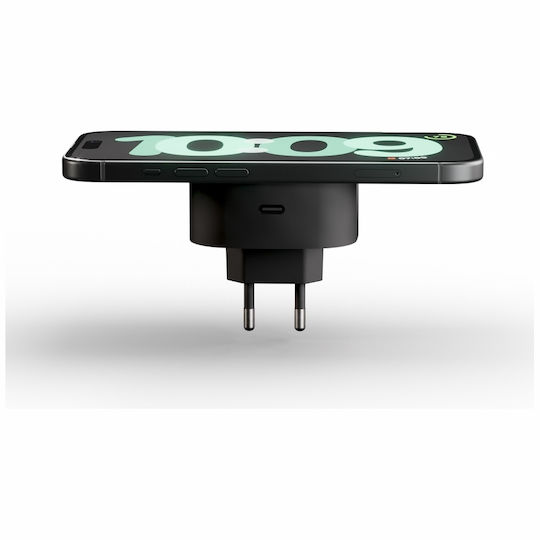 Zens Încărcător Magsafe cu Port USB-C 15W Negru