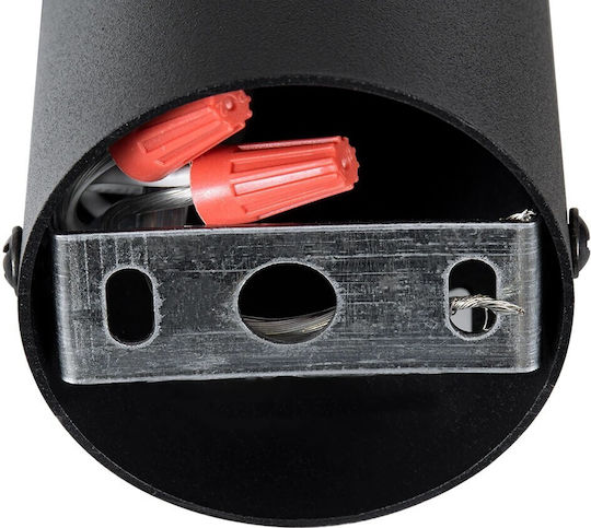 kelvo Duct Single Spot with GU10 Lamp Adapter in Black Colour