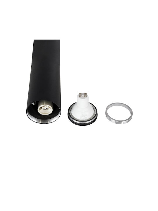kelvo Duct Едноспот С GU10 Цокъл В Черен Цвят