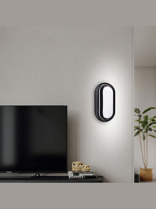 Außenwandleuchte Mit Integrierter Led Ax322/270bk Warmweiß 3000k Ip65 Schwarz Weiß
