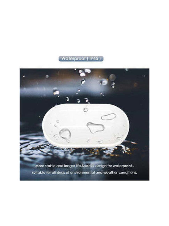 Ax320/218wh Outdoor Led Wall Light Warm Light 3000k Ip65 White Metal