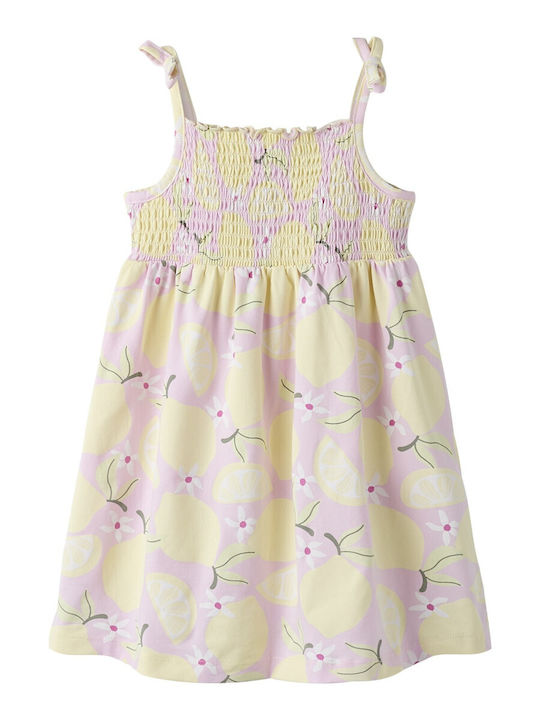 Girls Dress Sleeveless Striped Multicolour
