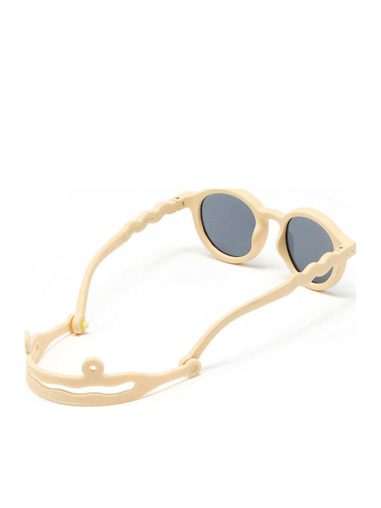 Olivio & Co Classic Oval Kids Sunglasses Beige