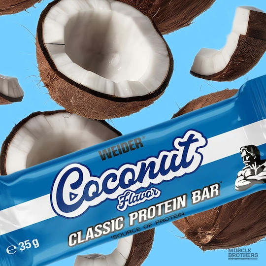 Weider Nutrition Μπάρες Πρωτεΐνης με Γεύση Coconut 24x35gr