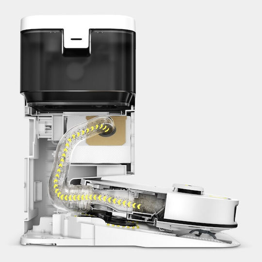 Karcher Rvm 4 Comfort Σκούπα Ρομπότ με Χαρτογράφηση Laser & Απορρόφηση 15000Pa Λευκή