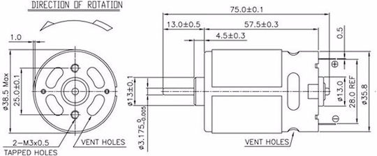 Werkzeugmotor Makita 8270d/8271d 629821-7