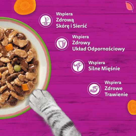 Whiskas Tasty Mix Υγρή Τροφή για Γάτες 40x85gr