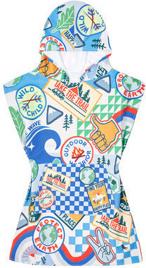 Dock & Bay Kid's Quickdry Beach & Swimming Pool Poncho Into Wild Microfiber 6-10 Years