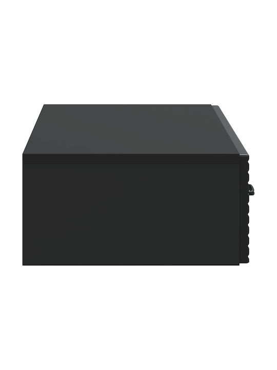Wooden Black Bedside Table 87.5x34.5x17cm