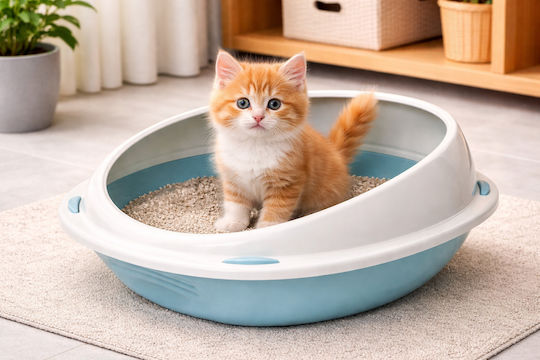 Georplast Cat Toilet Light Blue