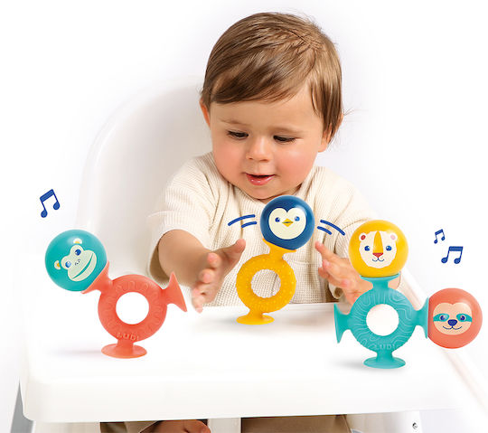 Ludi Animal Toy Made of Silicone with Sounds for 10+ Months