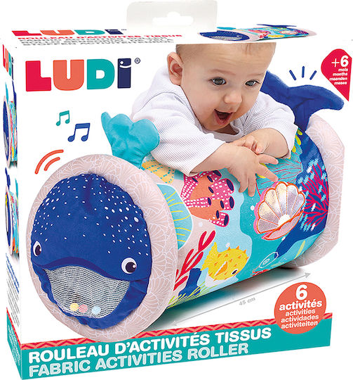Ludi Κύλινδρος Δραστηριοτήτων από Ύφασμα με Ήχους για 6+ Μηνών