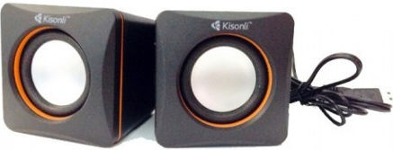 Kisonli V400 Ηχεία Υπολογιστή 2.0 με Ισχύ 6W σε Μαύρο Χρώμα