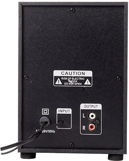 Spacer Difuzoare de Calculator 2.1 cu Putere 11W în Negru Culoare