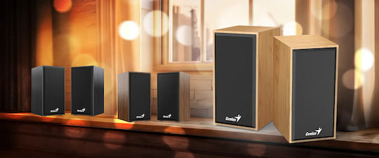 Genius SP-HF180 Компютърни Говорители 2.0 с Мощност 6W Борово Дърво