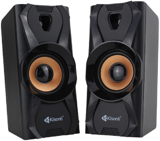 Kisonli U-9003 2.0 Speakers 3W Black