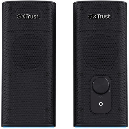 Trust GXT 612 Cetic Ηχεία Υπολογιστή 2.0 με RGB Φωτισμό και Bluetooth Ισχύος 10W σε Μαύρο Χρώμα