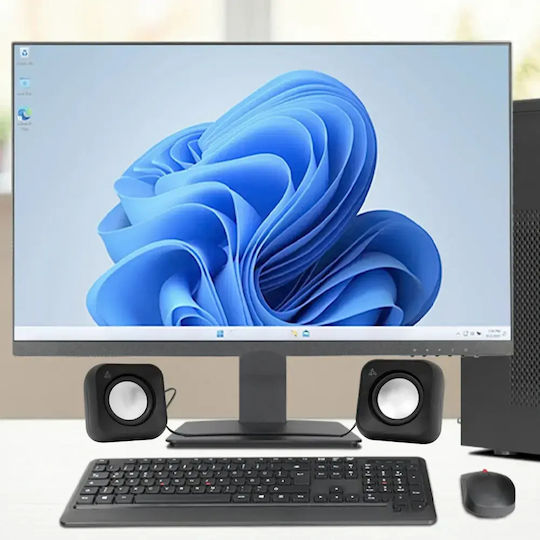 Sbox SP-203B Computerlautsprecher 2.0 mit Leistung 4.4W in Schwarz Farbe