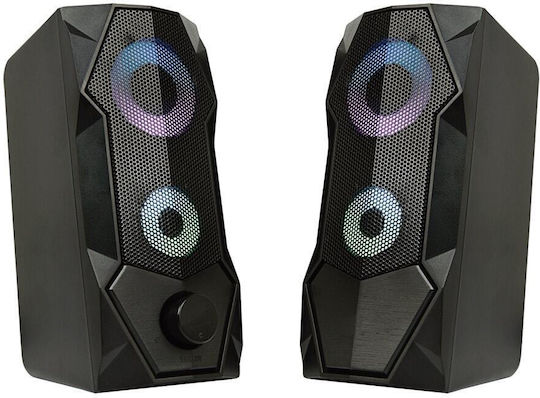 Aula N-301 2.0 Speakers with RGB 3W Black