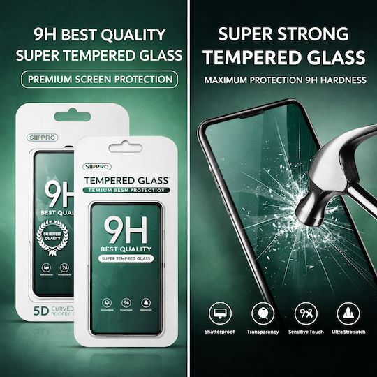 Realme C31 Tempered Glass 5d Hardness 0,3mm Full Face