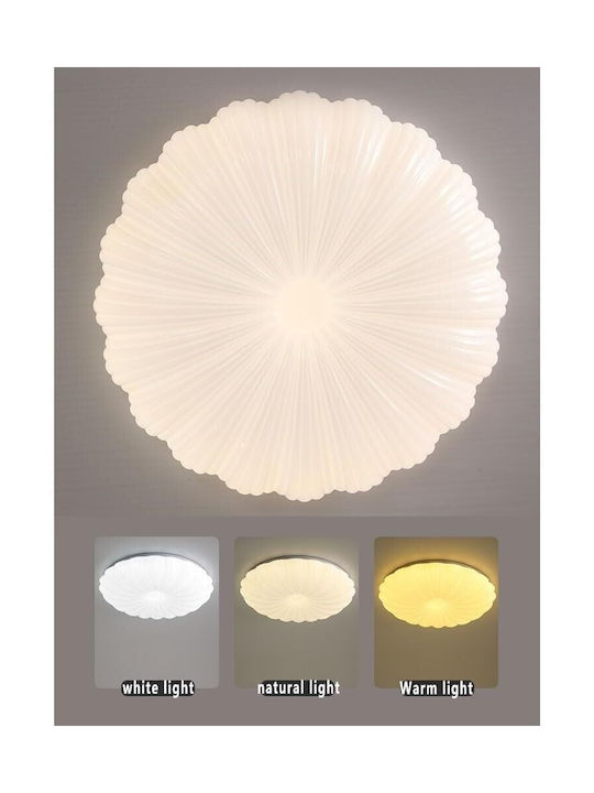 Led Ceiling Light Margareta 23 Cm 22w 3000k 4000k 6000k White Metal Acrylic
