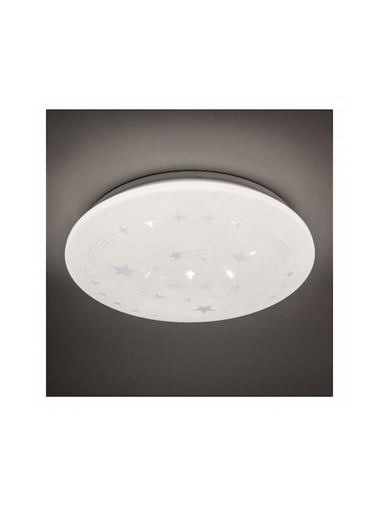 Plafonieră Led Stele 35 Cm 32w 3000k 4000k 6000k Alb Metal Acril