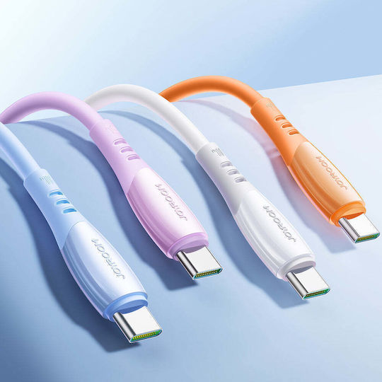 Joyroom S-A59 Vibrantes USB Typ-C Kabel USB-C männlich - USB-C 60W Blauer 1,2m S-A59