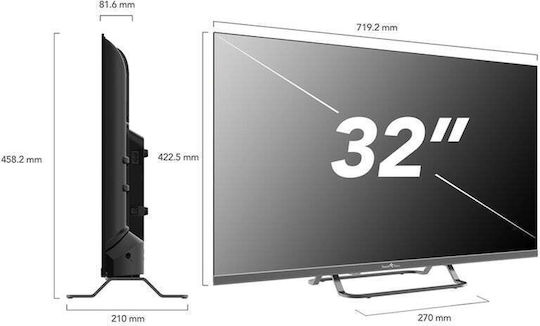 Smart Tech Smart Τηλεόραση 32" Full HD QLED 2QG01V HDR (2024) 32QG01V